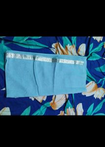 Stunning Blue Mirror Work Sharara Set
