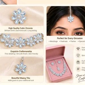 Stunning Floral Jewellery Set