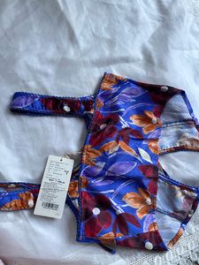 Floral Print Crop Top with Tie Detail