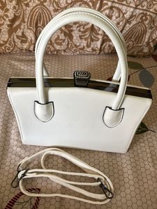 Queens Ferry White Handbag