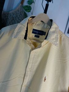 Ralph Lauren Men's Yellow Long Sleeve Shirt