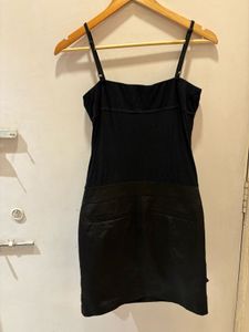 Chic Black Bow Detail Mini Dress