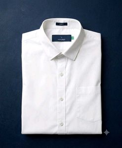 Men's White Slim Fit Casual Shirt