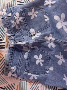 Floral Wide Leg Jeans