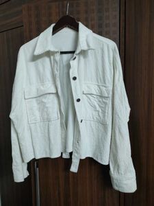 SALE 🛍️ Oversized Corduroy Jacket White Unisex