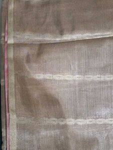 Elegant Silk Saree with Pink Border