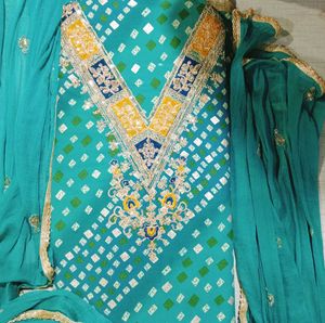 Embroidery Work Unstitched Suit