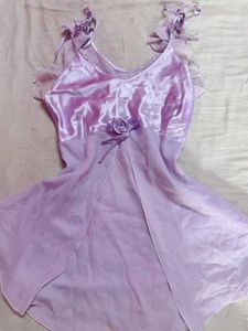 y2k Floral lavender mini dress