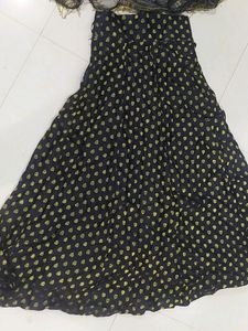 A Black Pretty Lengha With Stylish Blouse