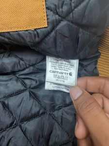 Carhartt Brown Lined Hooded Jacket