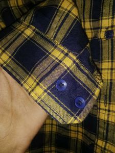 Jicott Yellow Plaid Shirt