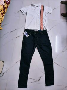 Men's Combo: Stylish T-Shirt &amp; Jeans