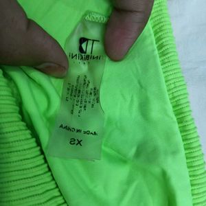 🔥 Lime Green High-Waisted Bikini Bottom