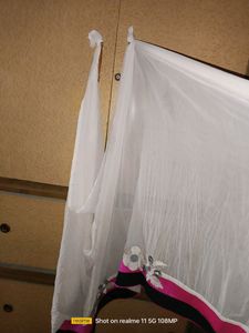 Beautiful Pink,White Nd Black Sareee With Blouse