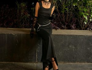 Cocktail Black Maxi Dress
