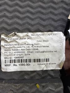 Fabindia Black Leather flats