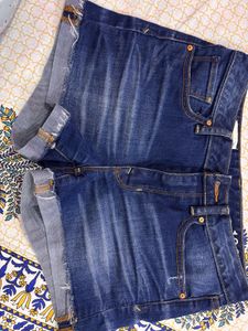 Blue Denim Shorts