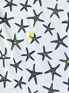 PLAy BOY Unique Starfish Print Polo Shirt