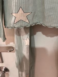 H&amp;M Star Print ribbed Pajama Set New piece