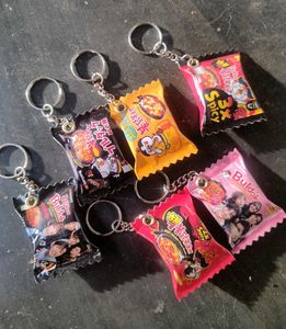 Cute Snack Packet Keychains
