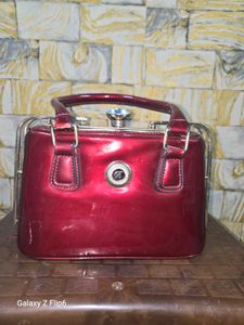 red wedding purse