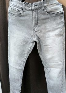 Grey Wash Denim Jeans