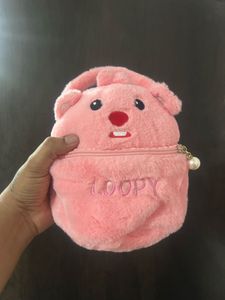 Cute Pink Fluffy Loopy Bag