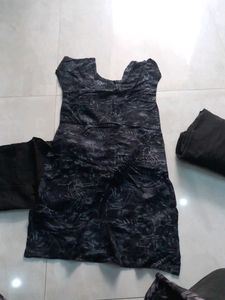 Black Sut Frint Embroidery