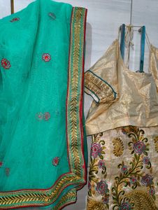 Lehenga Choli Set With One Blouse Free