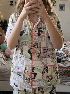 Mickey Mouse Comic Print Pajama Set