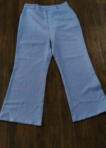 Light Blue Wide Leg Trousers