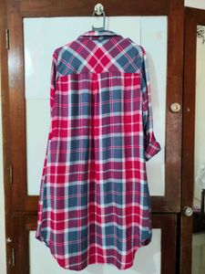 Chic Plaid Longline Shirt