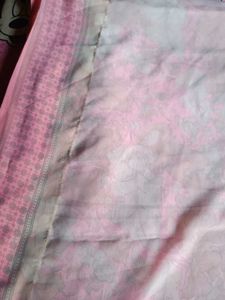 Elegant Pink Floral Saree