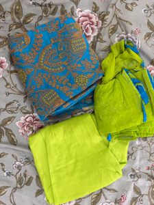 Blue Elephant Print Kurta