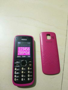 Nokia Pink Mobile Phone with Back Cover