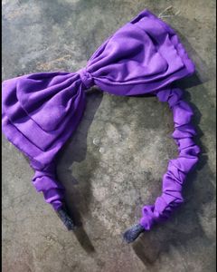 Korean Lavender Cute Bow Hairband