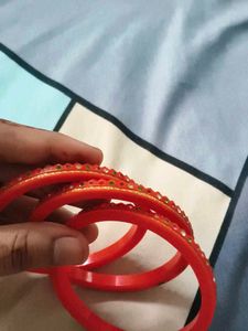 Classy rajasthani wear stone bangle set