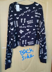 Women's Disney Print crop Sweatshirt