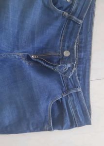 Blue low waist, slim fit Denim Jeans women