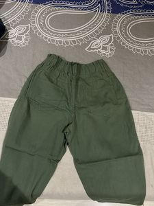 Green Mom Fit Pants