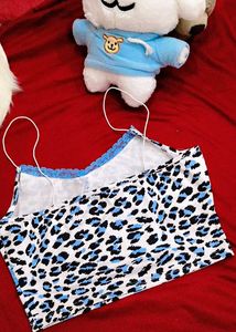 Leopard Print Lace Cami Top