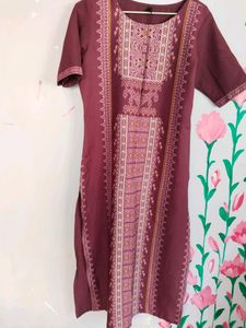 Kurti in Maroon Colour