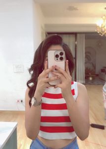 Striped Crop Tank Top