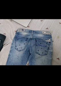 Women's Flared Blue Jeans