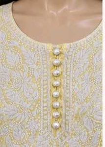 Yellow Chikankari Kurta