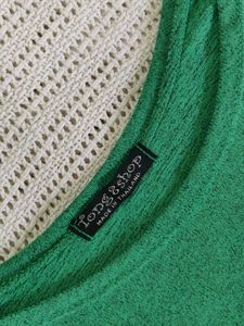 Stylish Green Cropped Long Sleeve Top