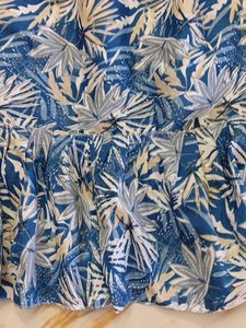 12-14 year Bohemian Blue Floral Maxi Dress