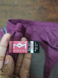 MAROON Purple Women Cotton Brushed Lycra Full Cove