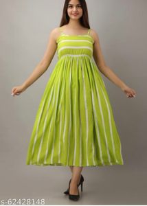 Long Single Strip Dress