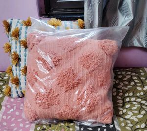 Branded Single  Cushion Cover With Filler N Zip